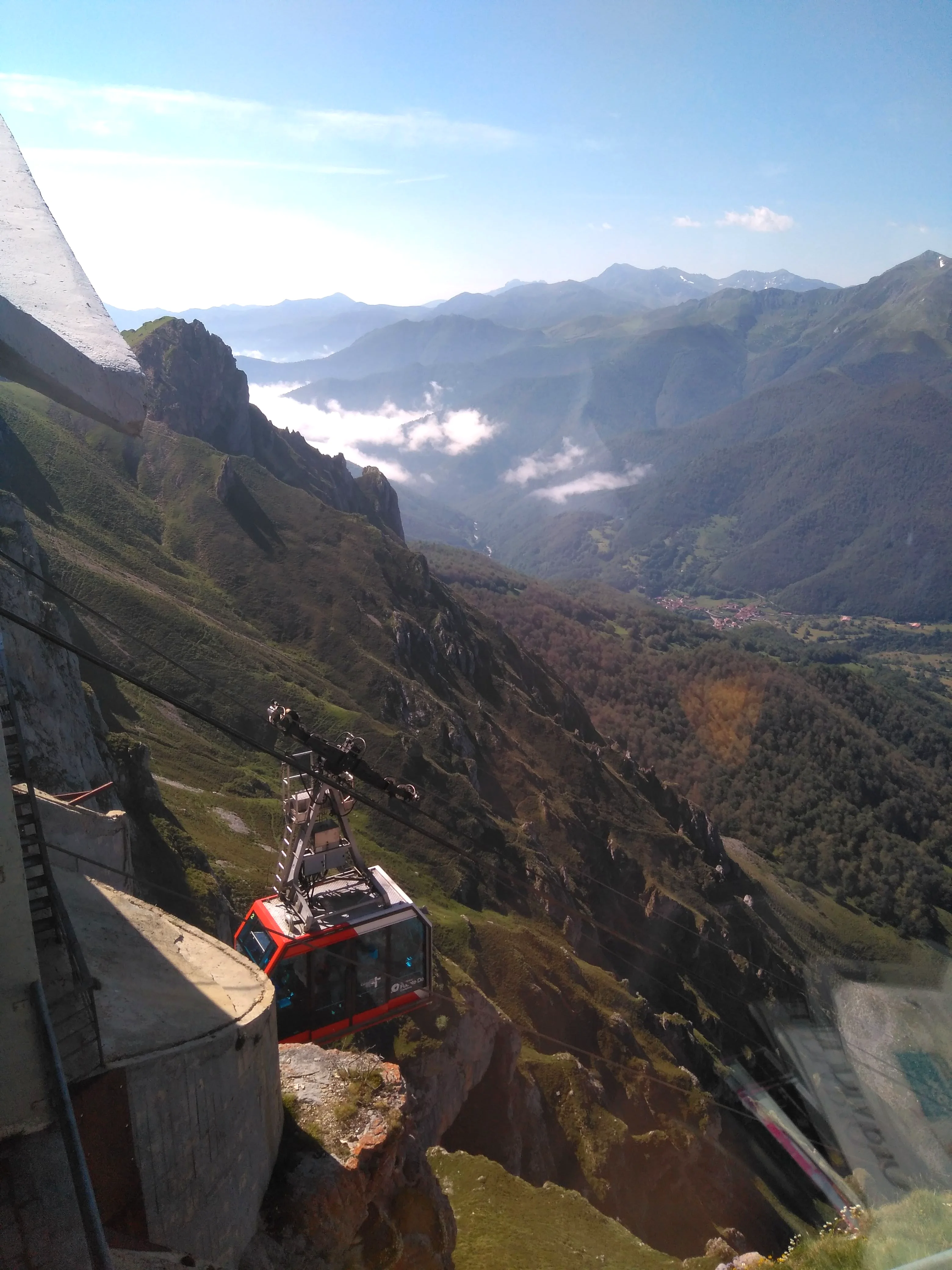 Impresionante vista vertical desde la estación superior
