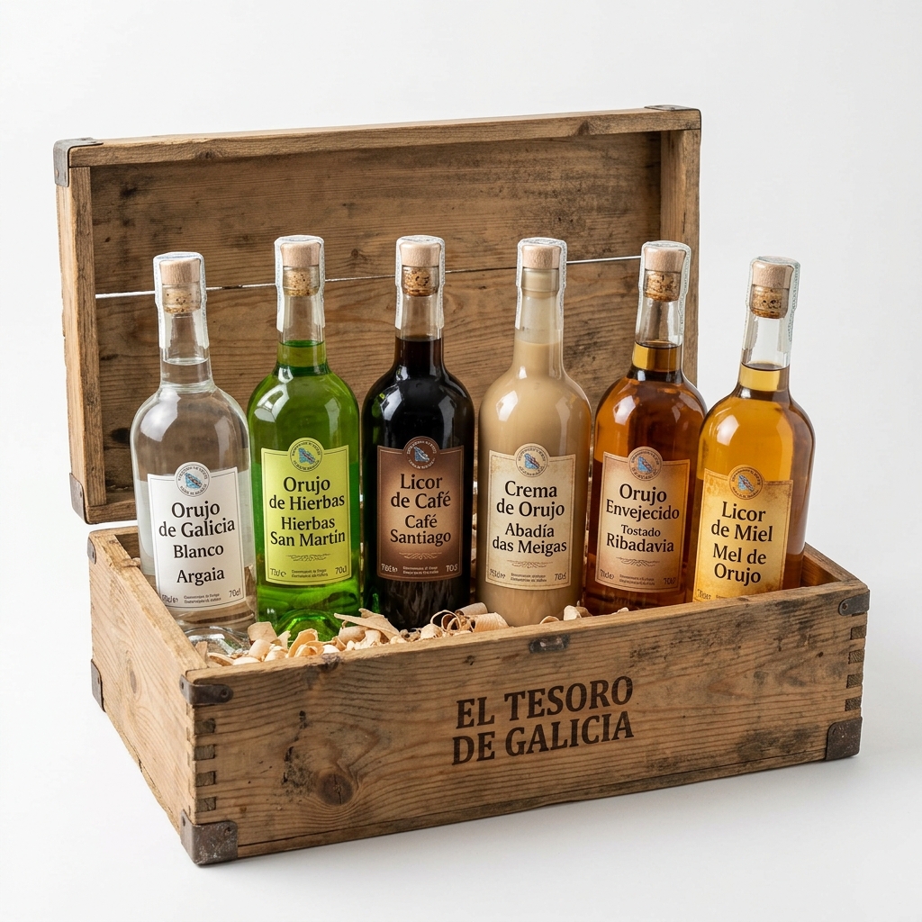 Liébana Box 6 Bottles of Orujo